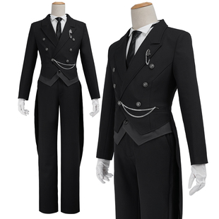 HOLOUNCOSER小欧家黑执事塞巴斯蒂安COS燕尾服礼服全套质感面料