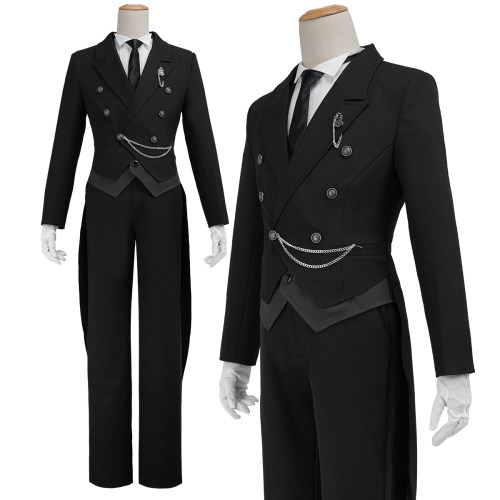 HOLOUNCOSER小欧家黑执事塞巴斯蒂安COS燕尾服礼服全套质感面料