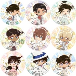 名侦探柯南30周年自制吧唧徽章怪盗基德新一周边谷子挂件送礼物