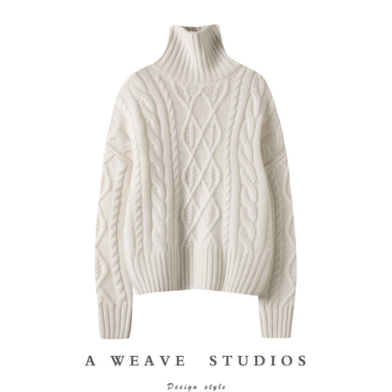 美上身的惊艳~2024春新款条纹立体感宽松慵懒针织纯山羊绒毛衣女,女装/女士精品,羊绒衫,淘宝优惠券,粉丝福利购,淘宝优惠卷