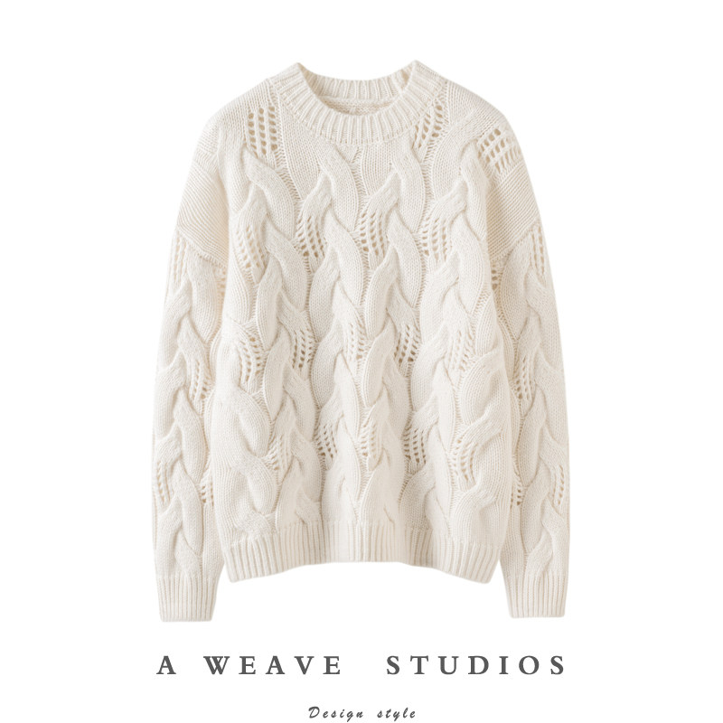 气质不可挡！重磅大克重！加厚山羊绒衫女圆领纯羊绒毛衣宽松冬,女装/女士精品,羊绒衫,淘宝优惠券,粉丝福利购,淘宝优惠卷