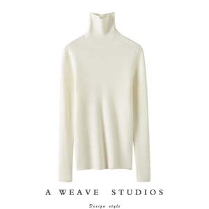 傲娇之作！好穿呀~高领纯羊绒针织打底衫女秋冬宽松经典百搭毛衣