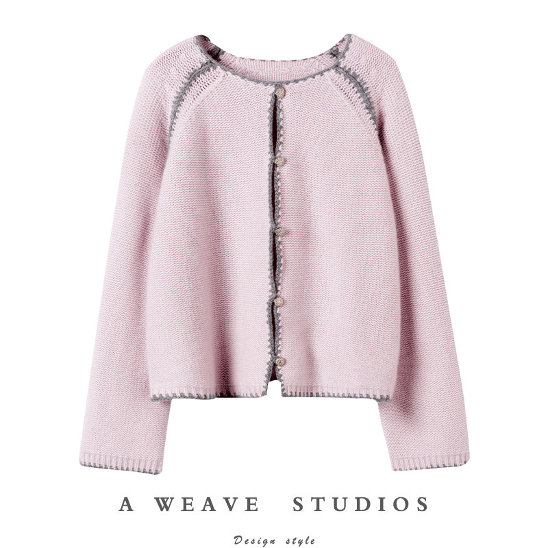 美到让你自信~100纯山羊绒手工拼接贝壳绣长袖针织羊绒开衫女秋冬,女装/女士精品,羊绒衫,淘宝优惠券,粉丝福利购,淘宝优惠卷