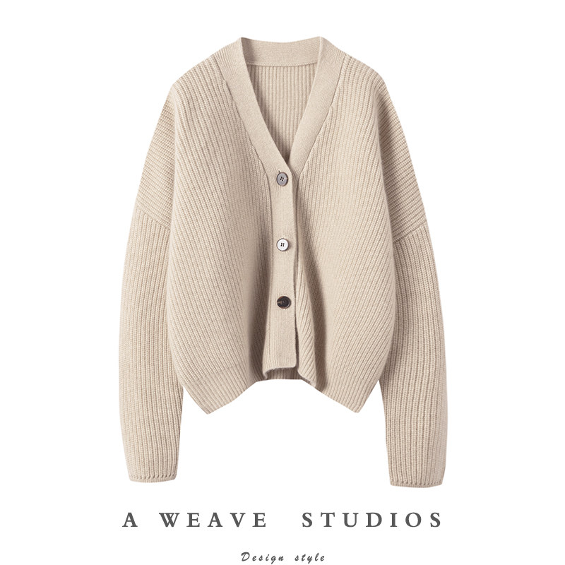 芜法取代！重磅加厚羊绒开衫女粗棒针外套羊绒毛衣宽松,女装/女士精品,羊绒衫,淘宝优惠券,粉丝福利购,淘宝优惠卷