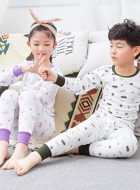 童装儿童内衣套装纯棉春秋男童女童秋衣秋裤保暖宝宝睡衣全棉毛衫