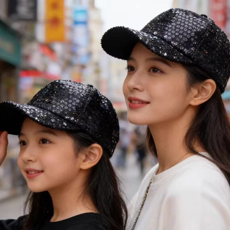 时尚亮片表演街舞棒球帽图片