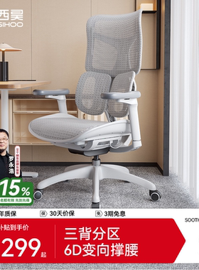 西昊S100人体工学椅电脑椅办公椅椅子舒服久坐靠背椅电竞椅老板椅
