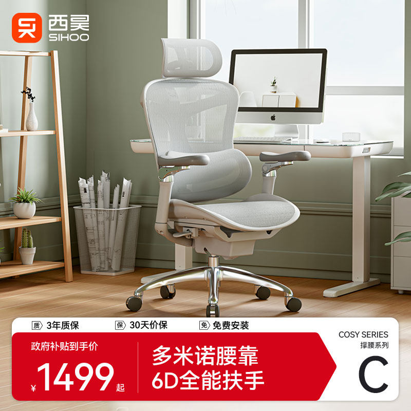 西昊C100一代人体工学椅C300电脑椅办公椅靠背老板椅书房电竞椅子