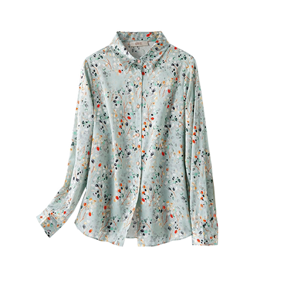 重磅桑蚕丝真丝衬衫女