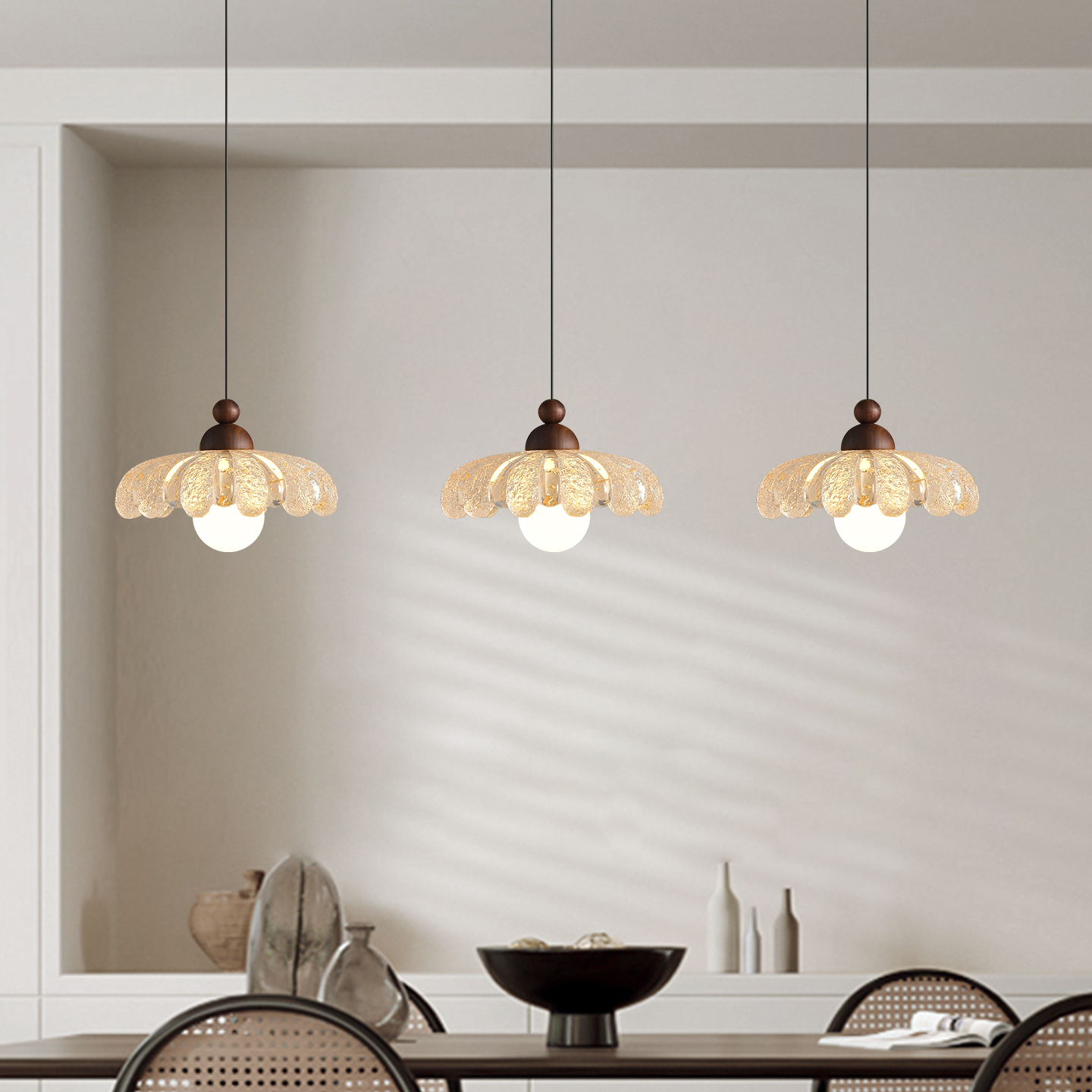 法式复古餐厅吊灯中古风三头灯