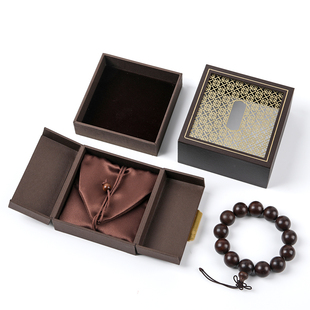 高级传承首饰手镯包装 盒手链手串水晶沉香文玩收纳盒子礼盒礼品盒