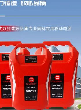 电动采茶绿篱机24V48V10AH锂电池背包园林专用便携大容量超越正品