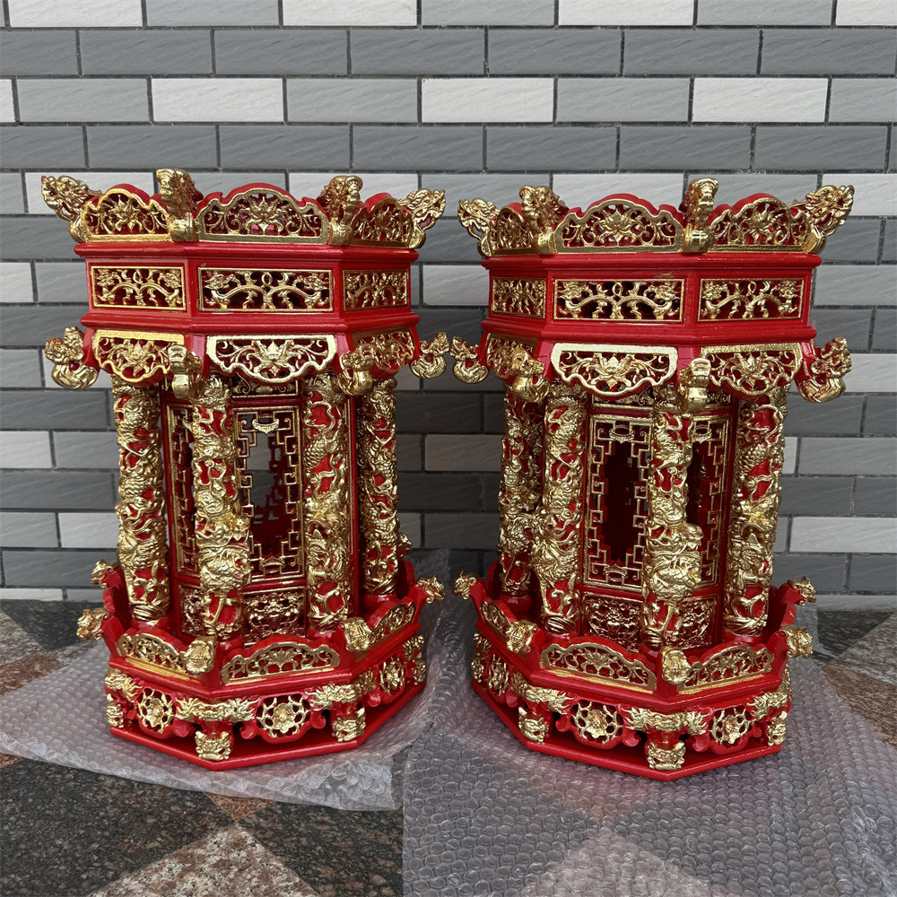 天灯天公灯中式吊灯仿古实木灯具中国风宫廷古典灯笼福灯宫灯玄关