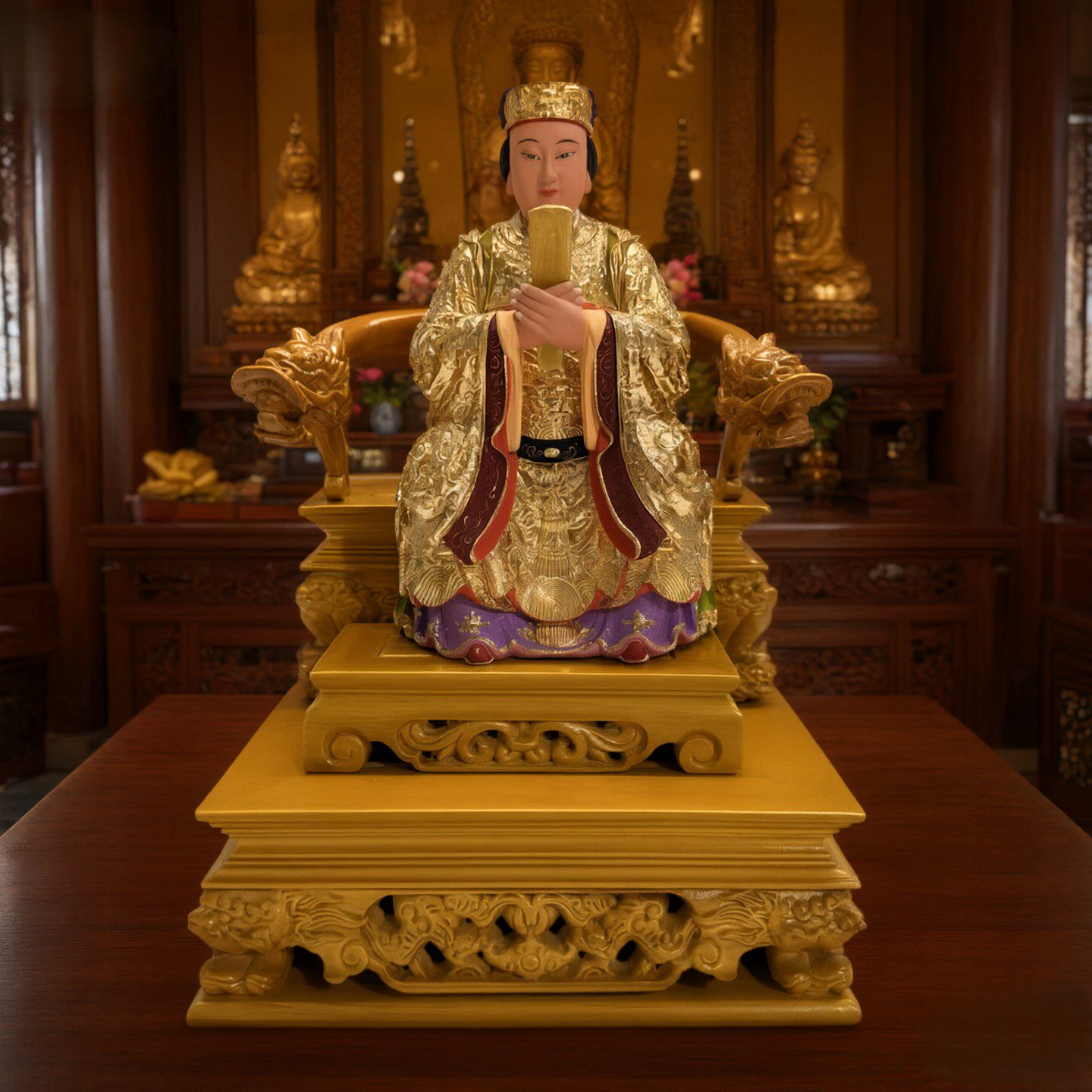 妈祖娘娘神像天妃天上圣母香樟木