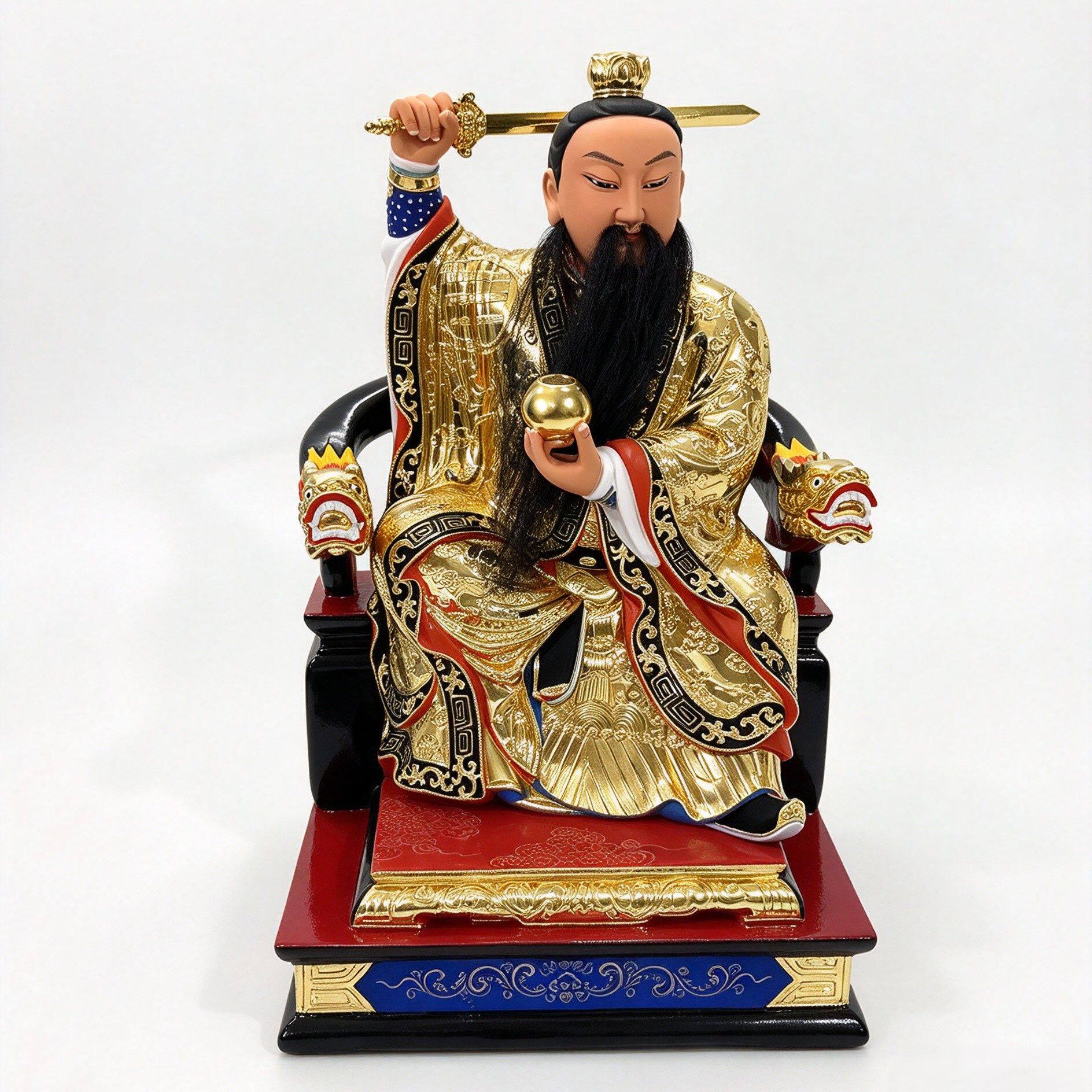 许祖许旌阳许逊许天师金身神像玄关摆件许敬之许真君许仙感天大帝