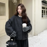 ()50羊毛正反两穿皮毛一体短外套2621-P185-K278，女装短外套，2C373
