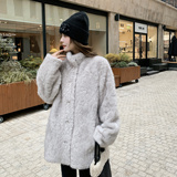 ()加厚环保水貂毛皮毛一体外套D2623-P195-K298，女装短外套，2C373