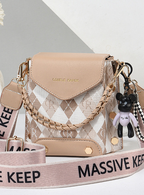 手机包2025新款潮时尚今年流行mini单肩斜跨包撞色气质小包包