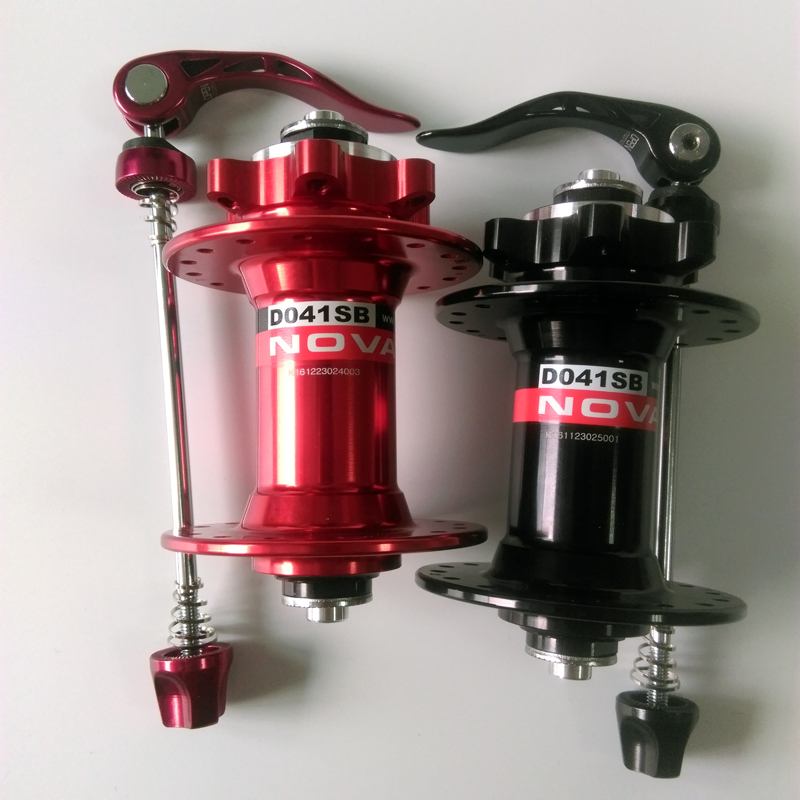 热卖久裕NOVATEC山地自行车前花鼓24 28 32 36孔碟刹轴承D041SB