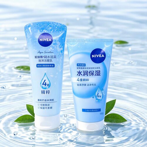 妮维雅凝水活采泡沫洁面乳