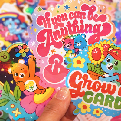 潮牌CareBears防水行李贴32枚