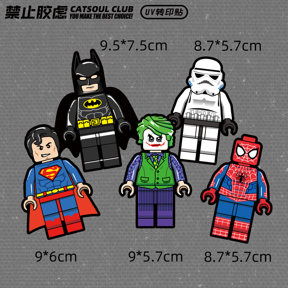 卡通超级英雄DC家族贴纸