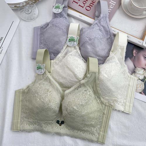 无钢圈大胸显小聚拢收副乳文胸