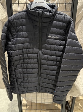 哥伦比亚25秋冬新款Columbia男士户外700蓬立领轻薄羽绒服WE3851
