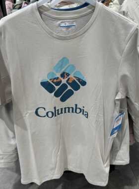 哥伦比亚25春夏Columbia户外男舒适棉质透气AE0403短袖T恤AJ0403