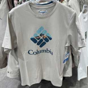哥伦比亚25春夏Columbia户外男舒适棉质透气AE0403短袖T恤AJ0403