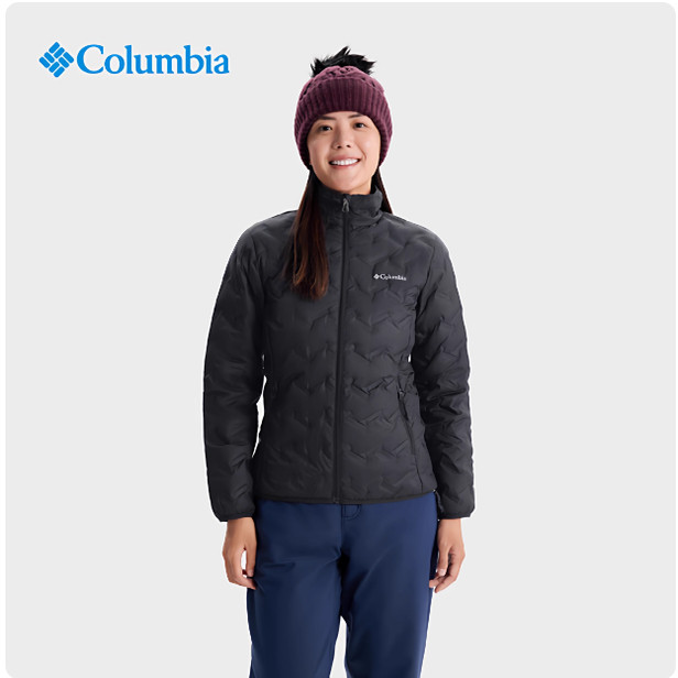 2025秋冬新款哥伦比亚Columbia户外女热压银点650蓬羽绒服WR5173