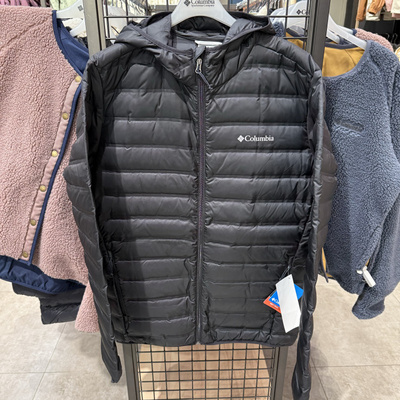 哥伦比亚2025秋冬Columbia户外男防风保暖连帽650蓬羽绒服WE7225