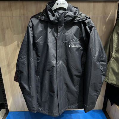 哥伦比亚抓绒内胆防水冲锋衣