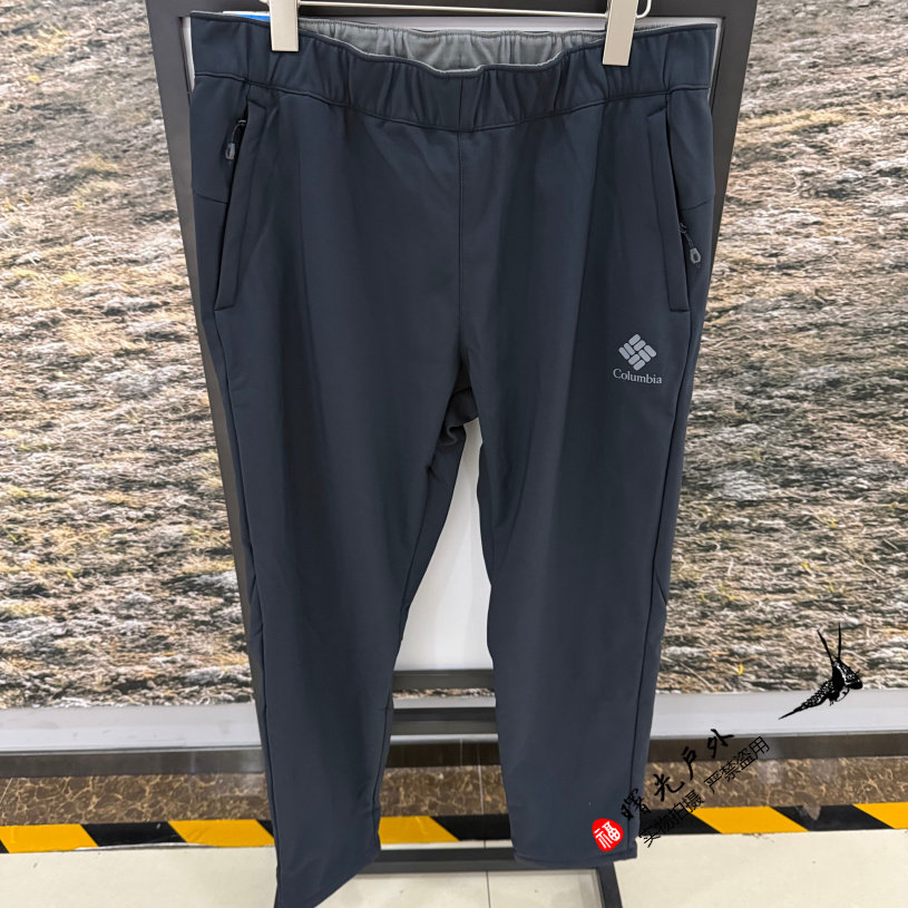 哥伦比亚秋冬拒水抓绒内里男裤