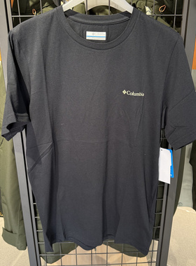 哥伦比亚2025春夏新款Columbia男户外纯棉透气圆领短袖T恤 AJ2960