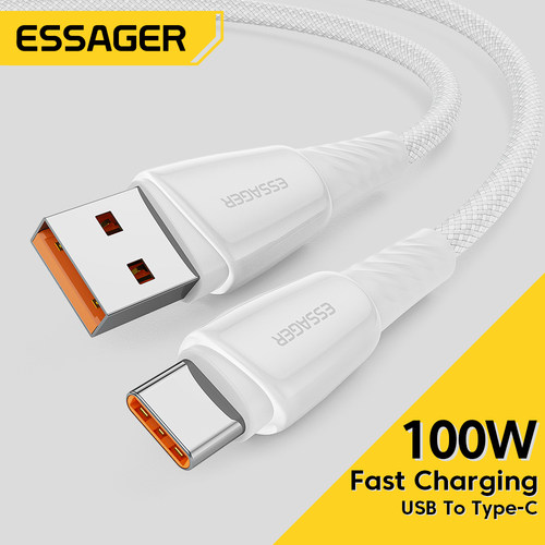 Essager 100W USB Type C Fast Charging Cable For Huawei Honor Xiaomi Oneplus Samsung OPPO VIVO HTC LG