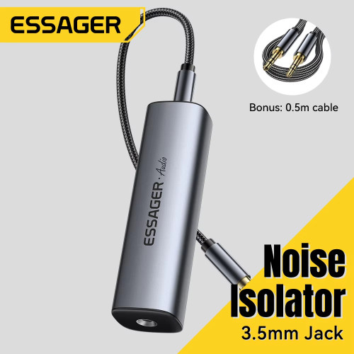 Essager 3.5mm Aux Cable Audio Noise Filter Ground Loop Noise