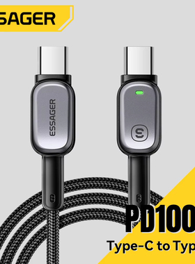 Essager LED 60w 100W Type C to Type C Cable For iPhone 16 15 Xiaomi Huawei 5A/3A PD Macbook iPad