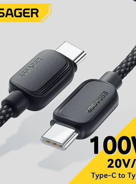 Essager 100W USB Type C To USB C Cable 5A PD For Xiaomi Samsung Huawei Oppo Oneplus Macbook iPad