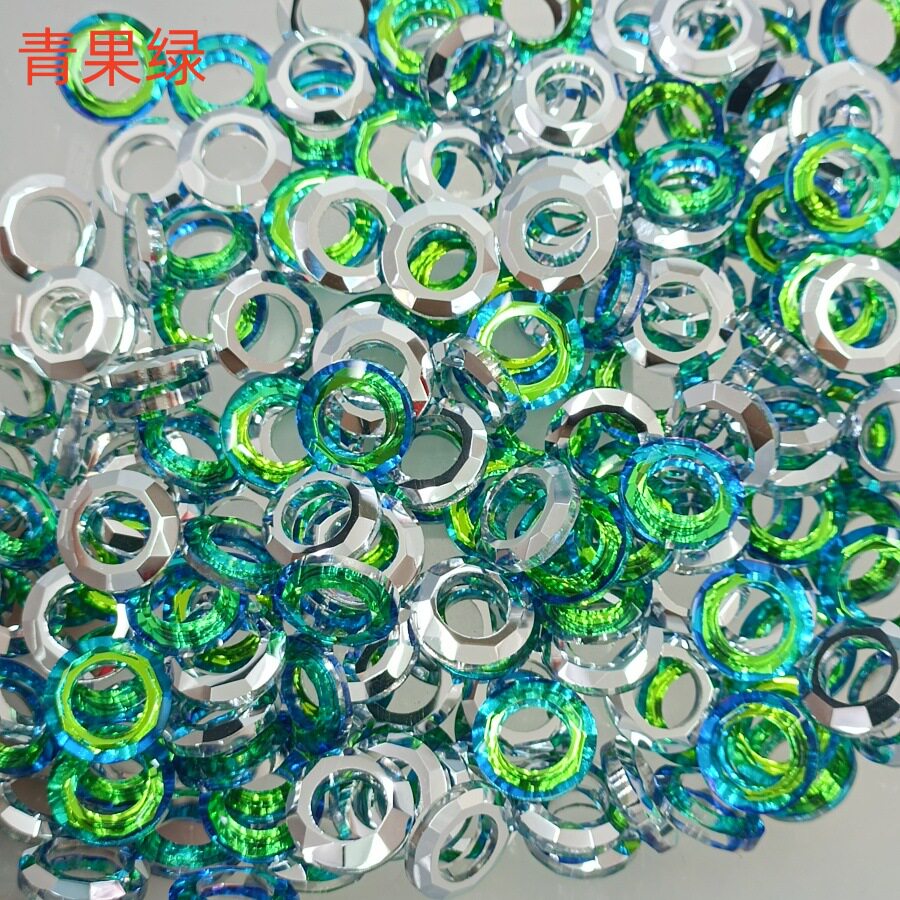 天使环扣头施华洛高品晶晶 手工DIY串珠散珠耳环手链项链饰品配件