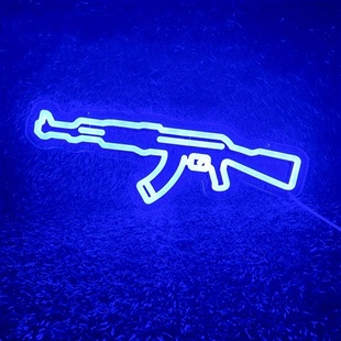 真人cs射击店发光广告牌打枪模拟玩具绝地求生穿越火线氛围装饰灯