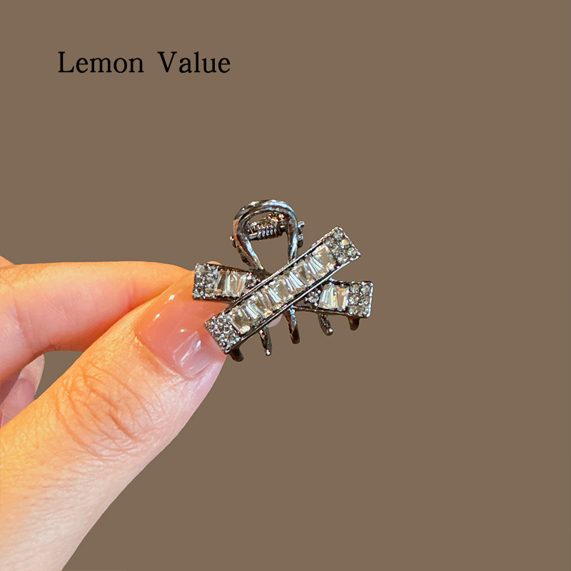 Lemon Value精致水钻小抓夹刘海侧边小夹子女新款头饰精致小夹子