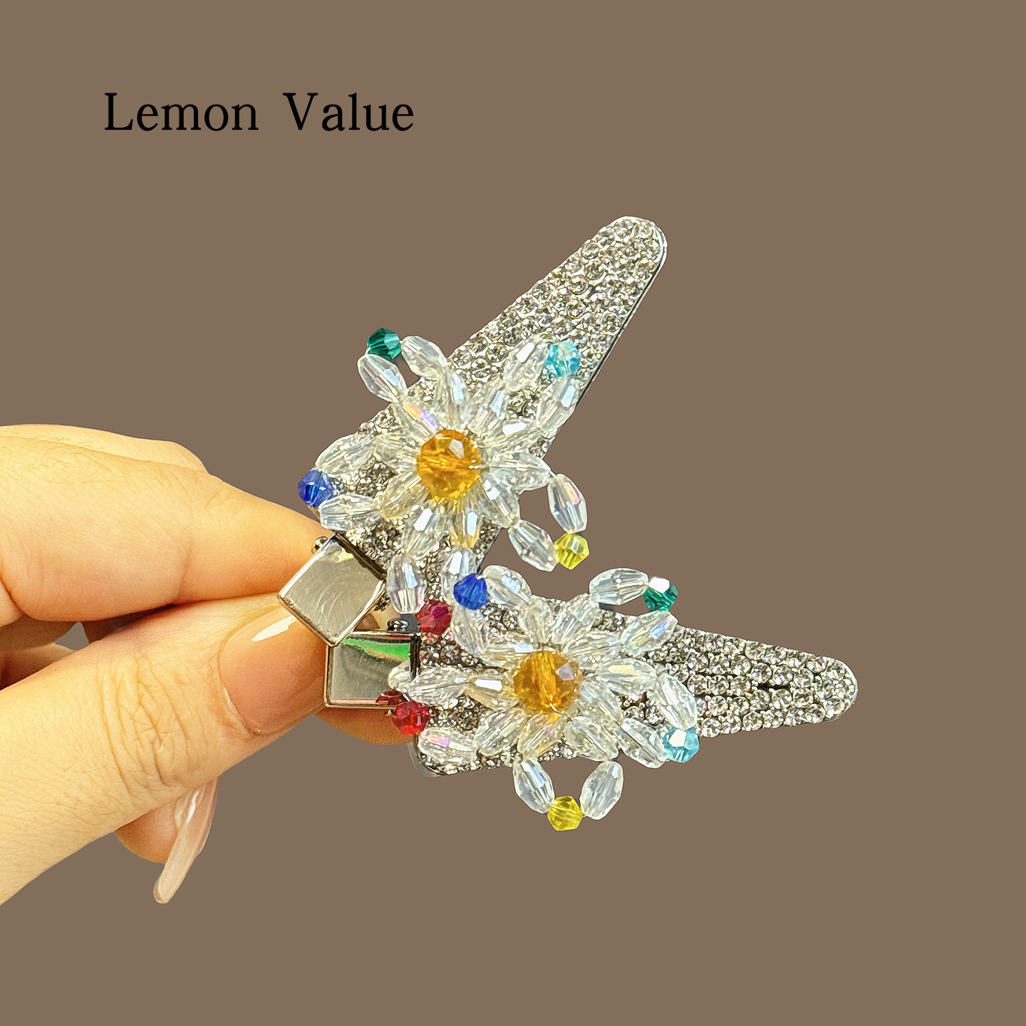 夏季流行饰品小夹子刘海碎发夹重工高级感侧边压夹韩系女生ins夹