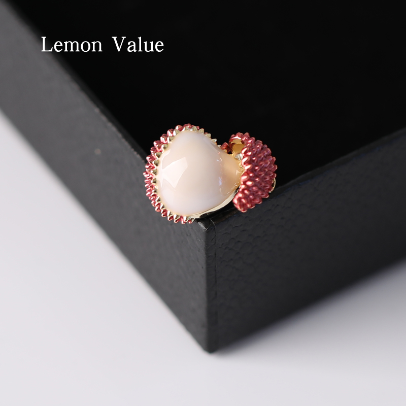Lemon Value可爱妃子笑荔枝小胸针防走光高档西装配饰别针防走光