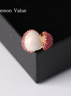 Lemon Value可爱妃子笑荔枝小胸针防走光高档西装配饰别针防走光