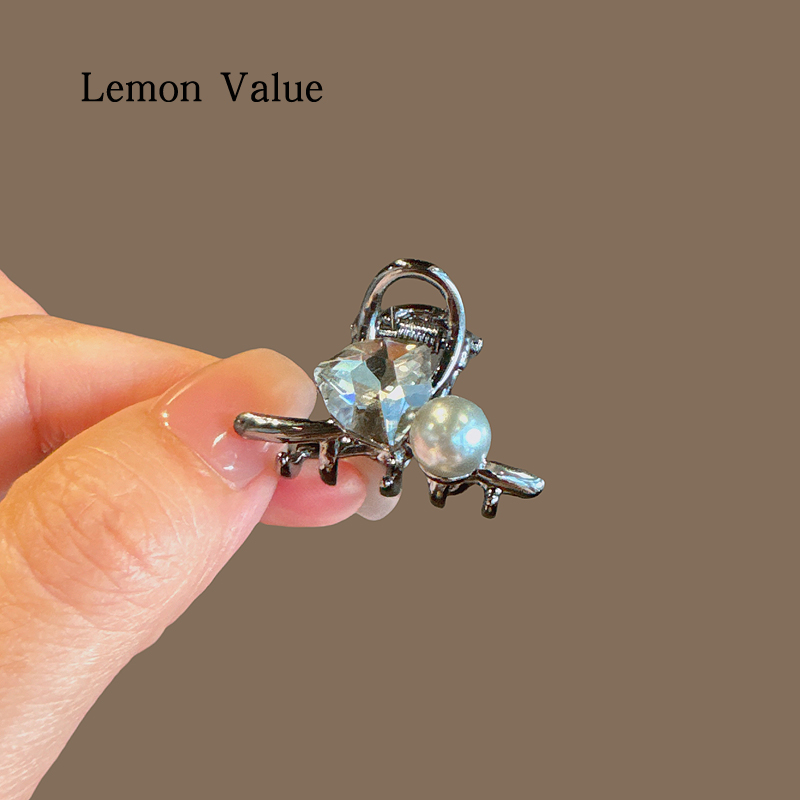 Lemon Value闪亮水钻小抓夹日韩侧边碎发刘海夹子公主夹小号头饰