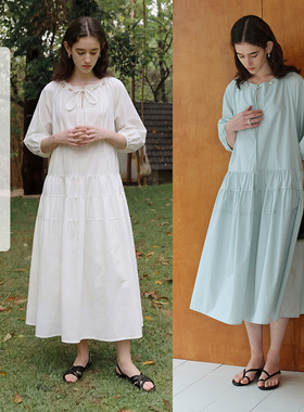 CIRCLOFY瑟夕 设计感灯笼袖宽松连衣裙