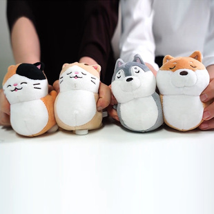 解压玩具捏捏乐猫咪毛绒减压神器小动物球狗少女士网红可爱女生心