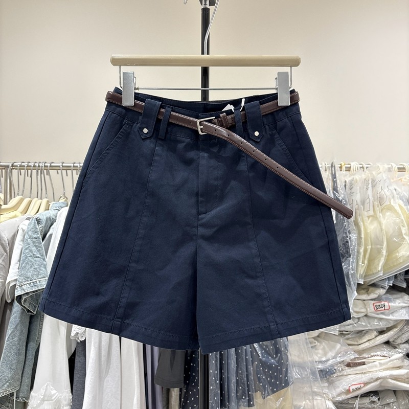欧洲站2026夏装新款韩版时尚百搭高腰显瘦休闲短裤女西装裤配腰带