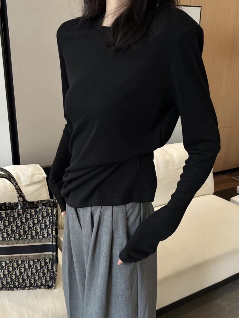 摩登mdeng韩版防晒衫垫肩T恤女2025春季圆领套头纯色上衣F2036,女装/女士精品,T恤,淘宝优惠券,粉丝福利购,淘宝优惠卷